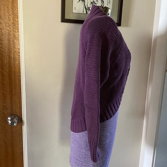 Puma Ladies one button high low cardigan sweater - Picture 4 of 6